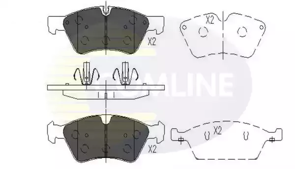 COMLINE Комплект тормозных колодок