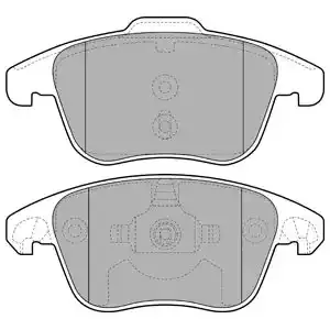 DELPHI Комплект тормозных колодок