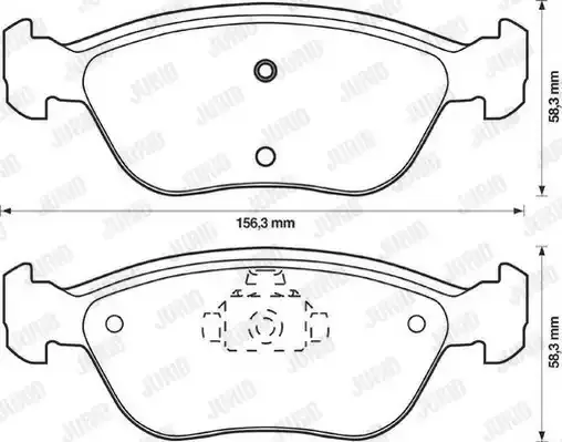 JURID Комплект тормозных колодок