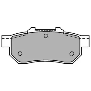 DELPHI Комплект тормозных колодок