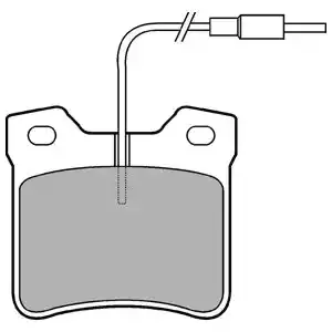 DELPHI Комплект тормозных колодок