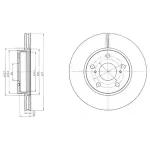 DELPHI Тормозной диск