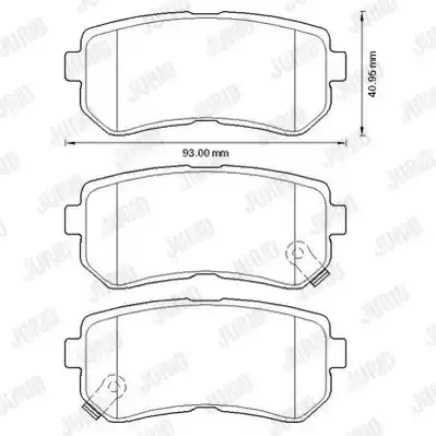 JURID Комплект тормозных колодок