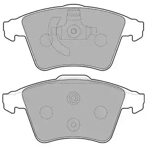 DELPHI Комплект тормозных колодок