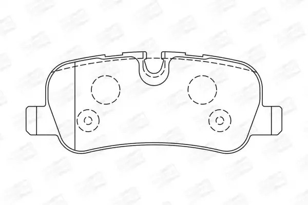 CHAMPION Комплект тормозных колодок