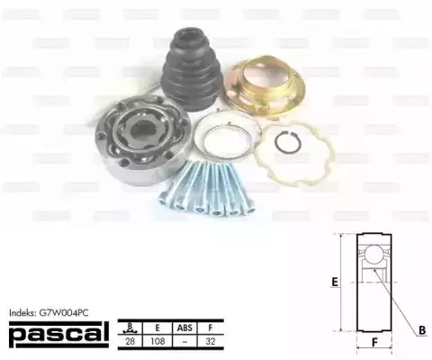 PASCAL Шарнирный комплект