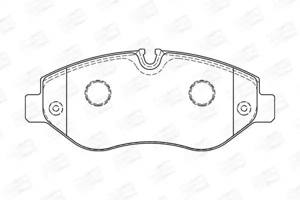 CHAMPION Комплект тормозных колодок