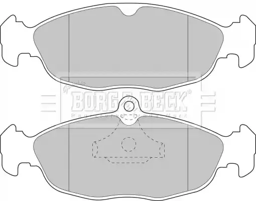 BORG & BECK Комплект тормозных колодок
