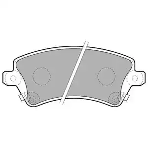 DELPHI Комплект тормозных колодок