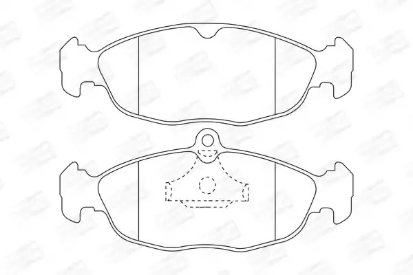 CHAMPION Комплект тормозных колодок