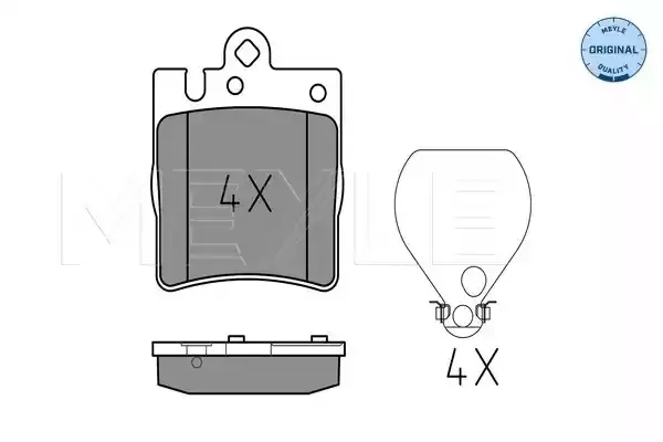 MEYLE Комплект тормозных колодок