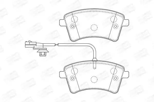 CHAMPION Комплект тормозных колодок