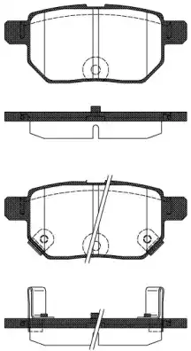 REMSA Комплект тормозных колодок
