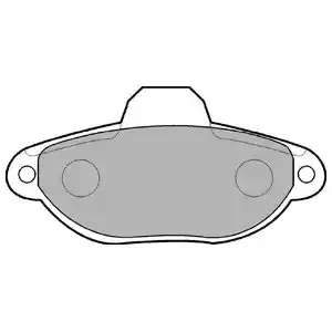 DELPHI Комплект тормозных колодок