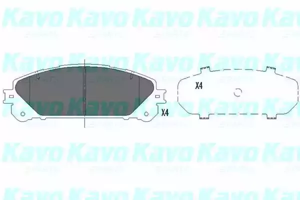 KAVO PARTS Комплект тормозных колодок