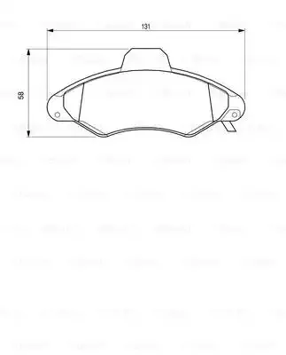 BOSCH Комплект тормозных колодок