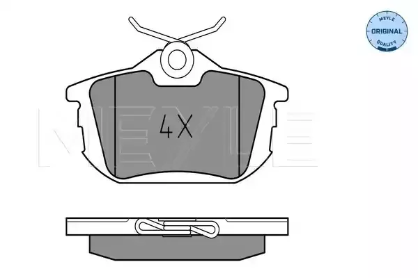 MEYLE Комплект тормозных колодок
