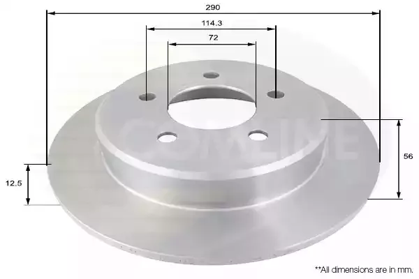 COMLINE Тормозной диск