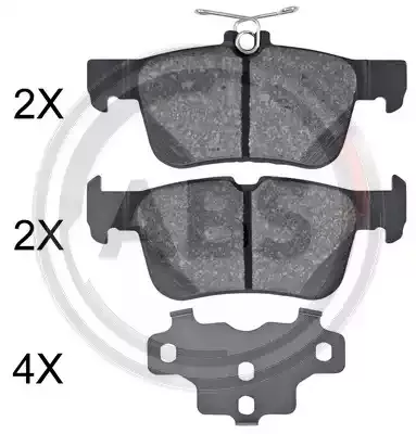A.B.S. Комплект тормозных колодок
