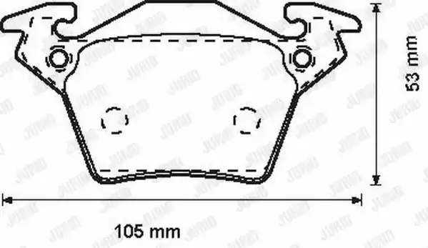JURID Комплект тормозных колодок