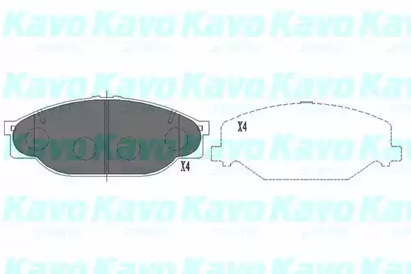 KAVO PARTS Комплект тормозных колодок