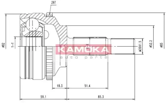KAMOKA Шарнирный комплект