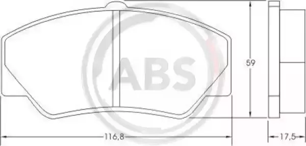 A.B.S. Комплект тормозных колодок