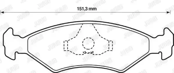 JURID Комплект тормозных колодок