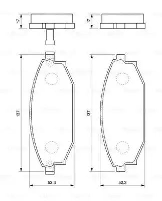 BOSCH Комплект тормозных колодок