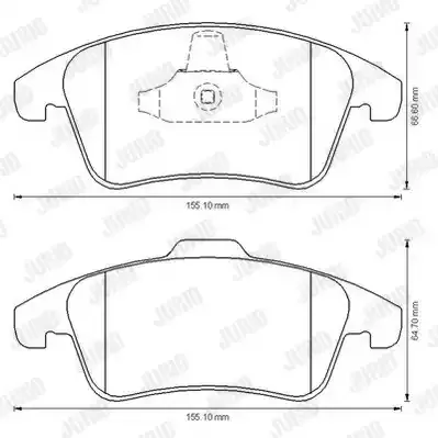 JURID Комплект тормозных колодок