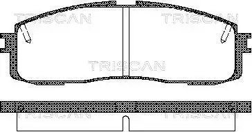 TRISCAN Комплект тормозных колодок