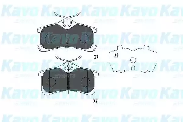 KAVO PARTS Комплект тормозных колодок