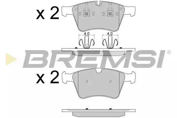 BREMSI Комплект тормозных колодок