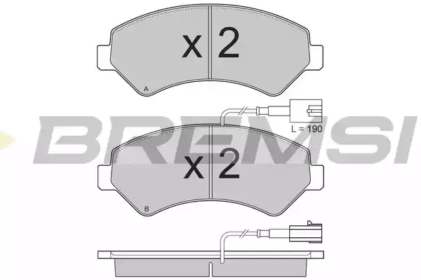 BREMSI Комплект тормозных колодок