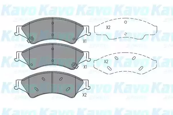 KAVO PARTS Комплект тормозных колодок