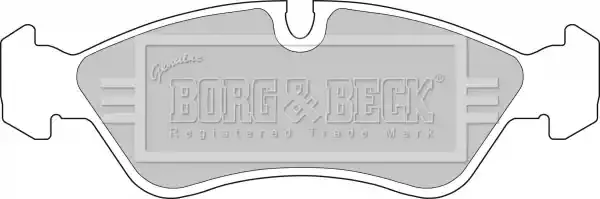 BORG & BECK Комплект тормозных колодок