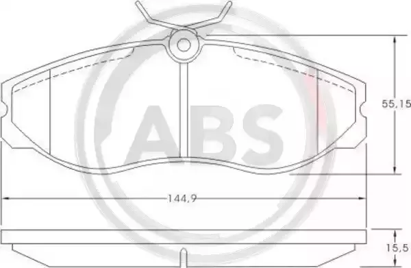 A.B.S. Комплект тормозных колодок