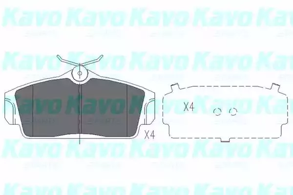 KAVO PARTS Комплект тормозных колодок