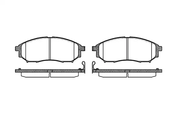 REMSA Комплект тормозных колодок