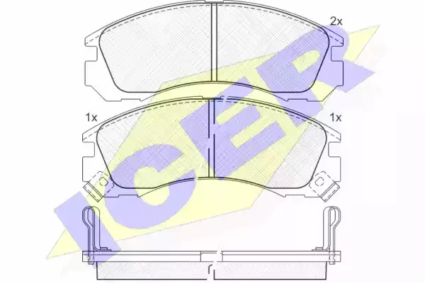 ICER Комплект тормозных колодок