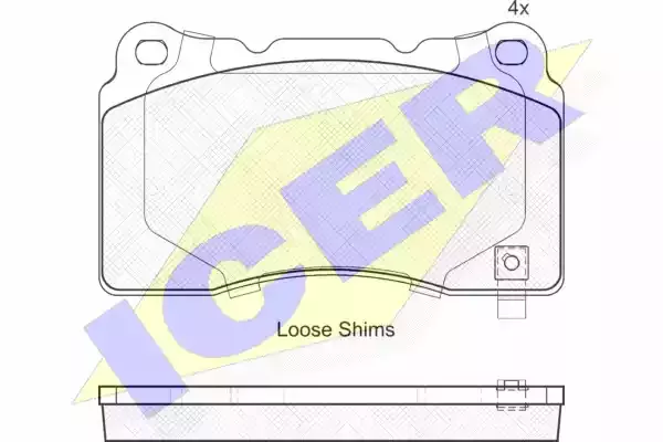 ICER Комплект тормозных колодок