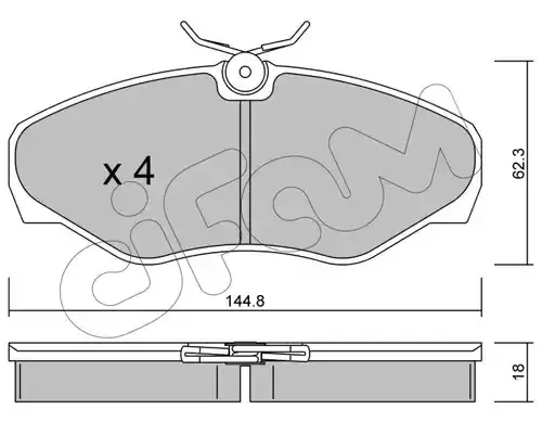 CIFAM Комплект тормозных колодок