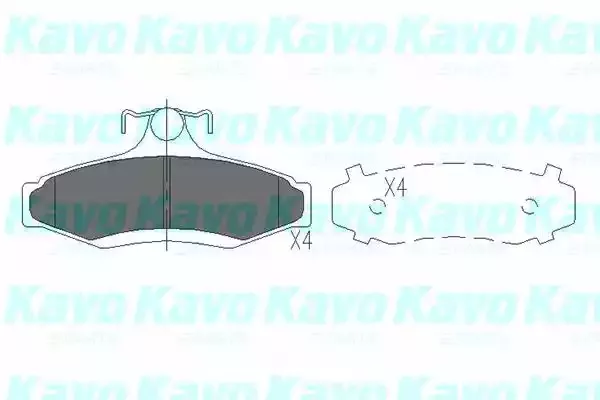 KAVO PARTS Комплект тормозных колодок