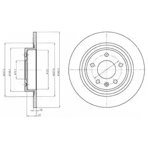 DELPHI Тормозной диск