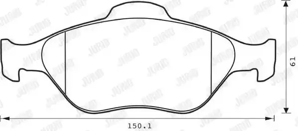 JURID Комплект тормозных колодок