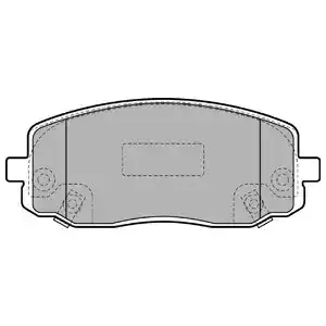 DELPHI Комплект тормозных колодок