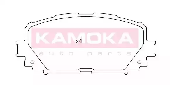 KAMOKA Комплект тормозных колодок
