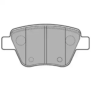 DELPHI Комплект тормозных колодок