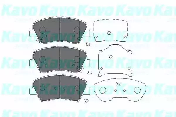 KAVO PARTS Комплект тормозных колодок