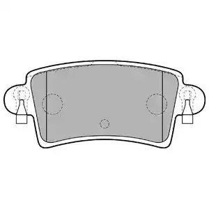 DELPHI Комплект тормозных колодок